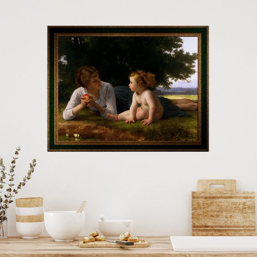 Poster Tentation par William Bouguereau (Cuisine)