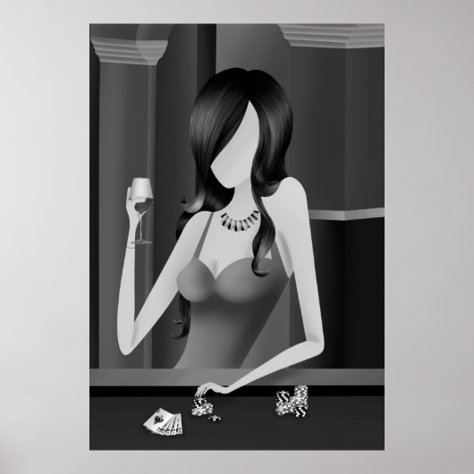 Poster "Tentation" Reine du jeu (Devant)