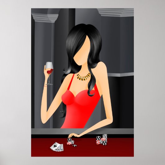 Poster "Tentation" Reine du jeu (Devant)