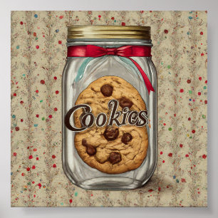 Poster Tentations sucrées : Chocolat Chip Cookie Jar