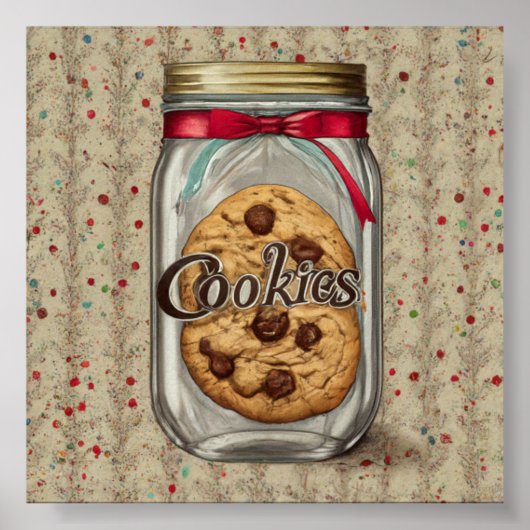 Poster Tentations sucrées : Chocolat Chip Cookie Jar (Devant)