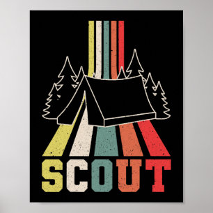 Poster Tente rétro Scout