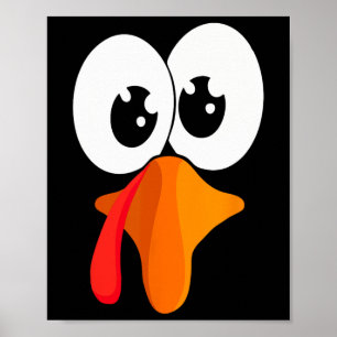 Poster Tenue de dinde à trotter drôle de Thanksgiving