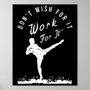 Poster Tenue de kickboxing amusante pour un kickboxeur _3