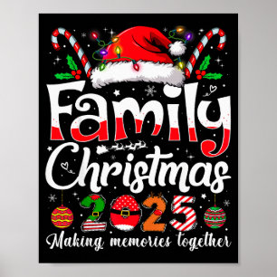 Poster Tenue de Noël assortie pour famille 2025 Squad Xma