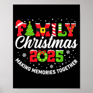 Poster Tenue de Noël assortie pour la famille 2025 équipe