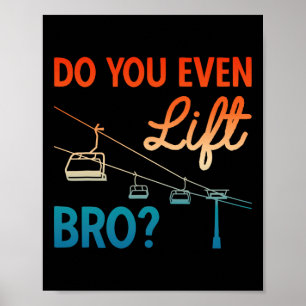 Poster Tenue de ski Ski Vous soulevez même Frère Skie nor