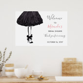 Poster Tenue Noire de Soirée Talons Hauts Enterrement de  (Cuisine)