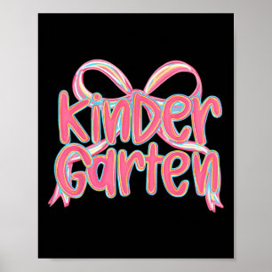 Poster Tenue Scolaire Mignonne Fille Rentree Des Classes