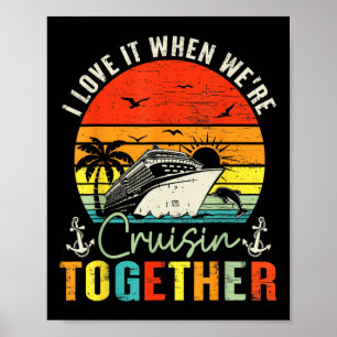 Poster Tenues de l'équipage de croisière 2025 Amis Famill