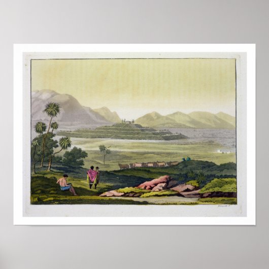 Poster Teocalli, the Great Temple at Tenochtitlan, Mexiqu (Devant)