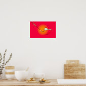 Poster Teoff At Dawn - Original Golf Art Print (Cuisine)