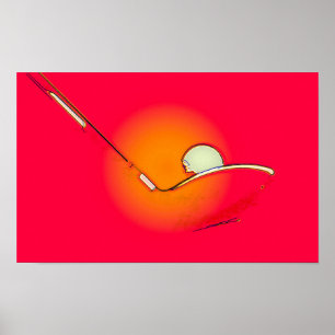 Poster Teoff At Dawn - Original Golf Art Print