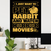 Poster Tep Rabbit And Watch Halloween (Bureau à domicile)
