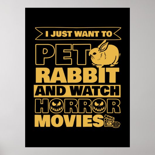 Poster Tep Rabbit And Watch Halloween (Devant)