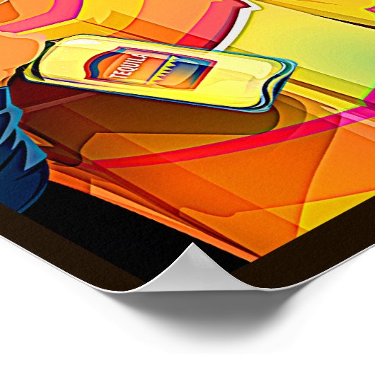 Poster Tequila - Agava bleu mexicain (Coin)