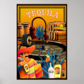 Poster Tequila - Agava bleu mexicain (Devant)