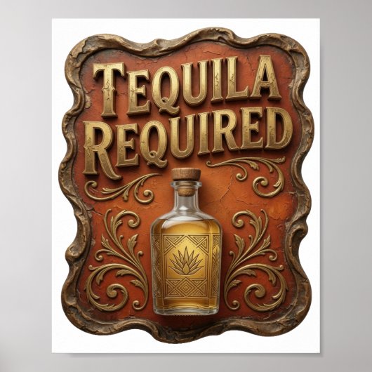 POSTER TEQUILA CRISP GOLD OBLIGATOIRE (Devant)