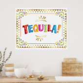 Poster TEQUILA ! Panneau Fiesta Party (Cuisine)
