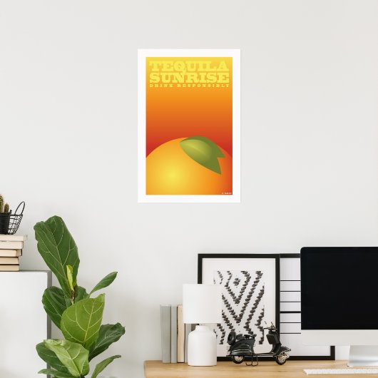 Poster Tequila Sunrise (Petite affiche) (Bureau à domicile)