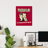 Poster Tequila : Une espèce spéciale d'imbécile (Bureau à domicile)