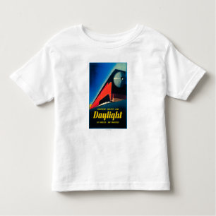 Poster ter bevordering van de dagrijbaan kinder shirts