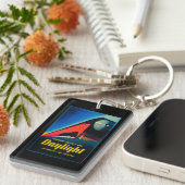 Poster ter bevordering van de dagrijbaan sleutelhanger (Voorkant Rechts)