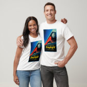 Poster ter bevordering van de dagrijbaan t-shirt (Unisex)