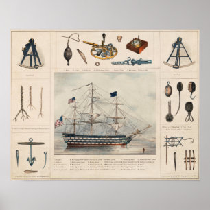 Poster ter illustratie van schepen