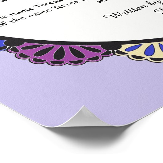 Poster Teresa la signification de l'affiche de nom (Coin)