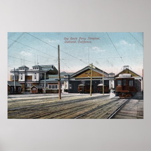 Poster Terminal de ferries et chemin de fer (Devant)
