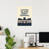 Poster Terminal du ferry de Staten Island (Bureau à domicile)