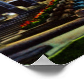 Poster Terminal Union Cincinnati en Ohio la nuit (Coin)