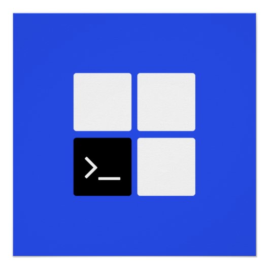 Poster Terminal Windows (Devant)