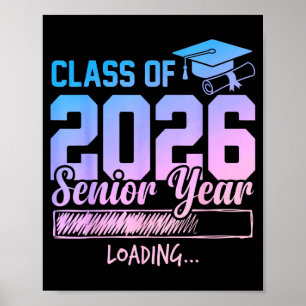 Poster Terminale 2026 année senior chargement drôle senio