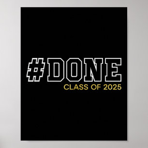 Poster Terminé Classe De Cadeaux De Diplôme Supérieur 202
