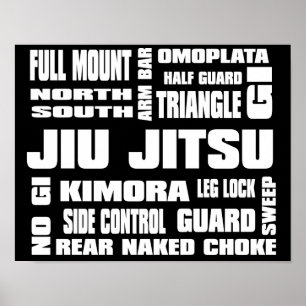 Poster Terminologie Jiu Jitsu