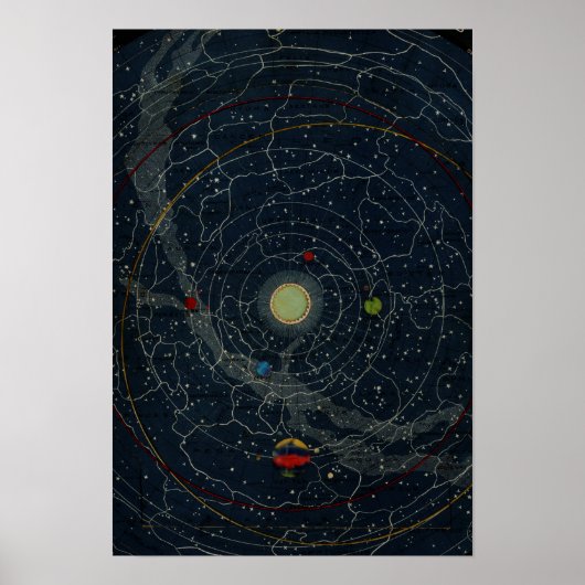Poster Termo The Zodiac Light. Pluie de météores - Ma vin (Devant)
