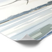 Poster Terne survolant la baie (Coin)