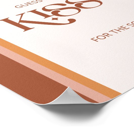 Poster Terracotta Arch devinez combien de baisers jeu de  (Coin)