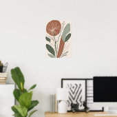 Poster Terracotta Bloom I (Bureau à domicile)