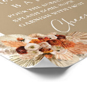 Poster Terracotta brûlé orange bordeaux boho Momosa bar (Coin)