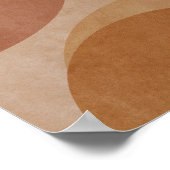 Poster Terracotta Circles - Minimalist Geometric (Coin)