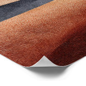 Poster Terracotta Desert Basin Abstract Landscape Decor (Coin)