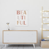 Poster Terracotta Dusty Rose Belle Affirmation