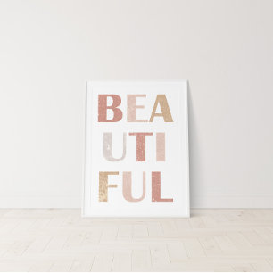 Poster Terracotta Dusty Rose Belle Affirmation