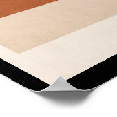 Poster Terracotta Géométrique Minimaliste (Coin)