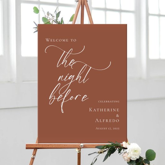 Poster Terracotta La nuit avant la répétition bienvenue