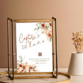 Poster Terracotta Script Moderne Capturer Le Mariage Amou