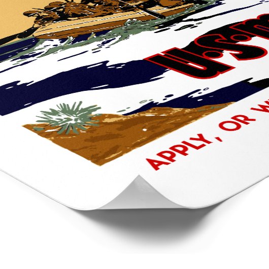 Poster Terrain Avec Les Marines (Coin)